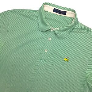 Clubhouse Collection Masters Shirt Mens Large Green Golf Polo Made In Italy